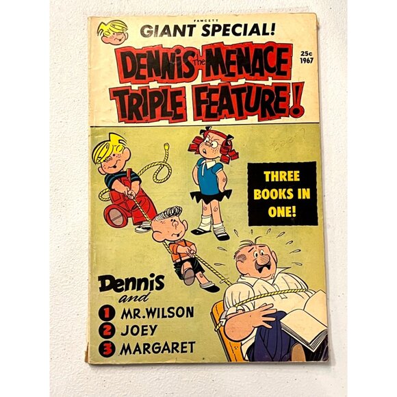 Dennis The Menace Various Issues Fawcett 1967–1969 Pre-Owned Vintage Comic Books - Picture 8 of 9